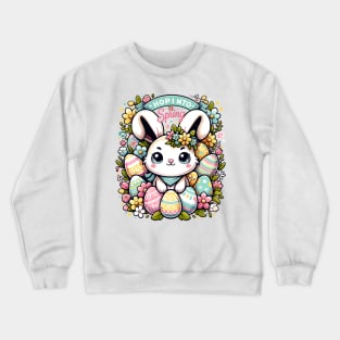 Spring Bunny Festive Easter Design Crewneck Sweatshirt